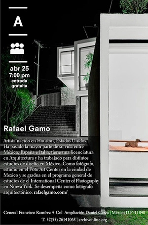 Archivo Diseño y Arquitectura presenta:  Plática con Rafael Gamo / Geometría fotográfica - Espacio, percepción y representación - Imagen Principal
