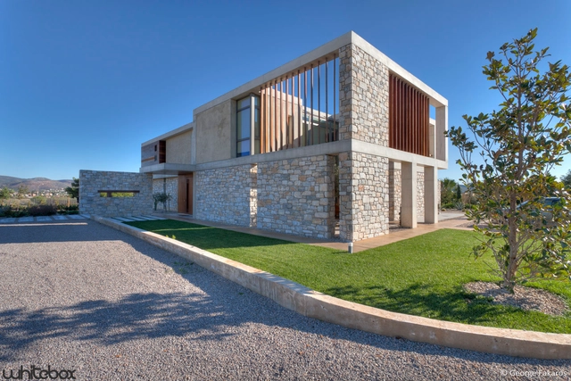 Casa de Piedra en Anavissos / Whitebox Architects - Casas