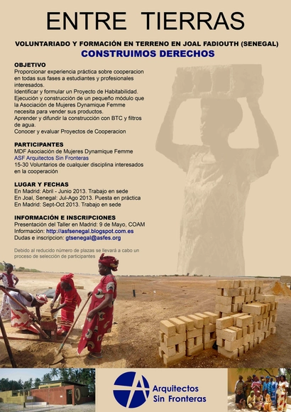 Taller "Entre Tierras" Voluntariado y formación en terreno / España-Senegal - Imagen Principal