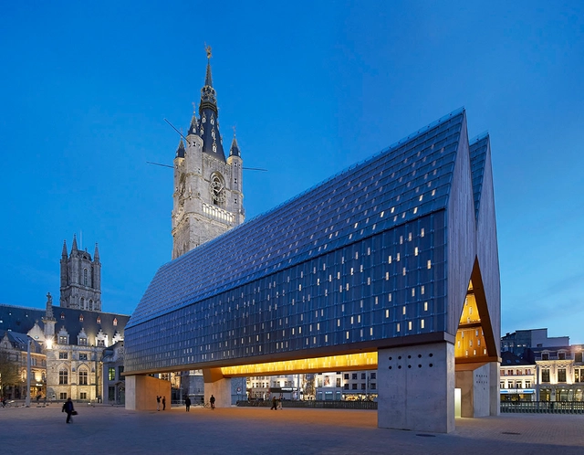 Market Hall in Ghent / Marie-José Van Hee + Robbrecht & Daem, by Hufton + Crow - Refurbishment, Facade