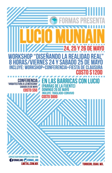 Conferencia, Workshop y Visita de Obra / Lucio Muniain  - Imagen Principal