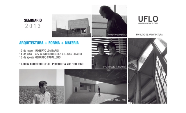 Seminario "Arquitectura + Forma + Materia" / UFLO Buenos Aires - Imagen Principal
