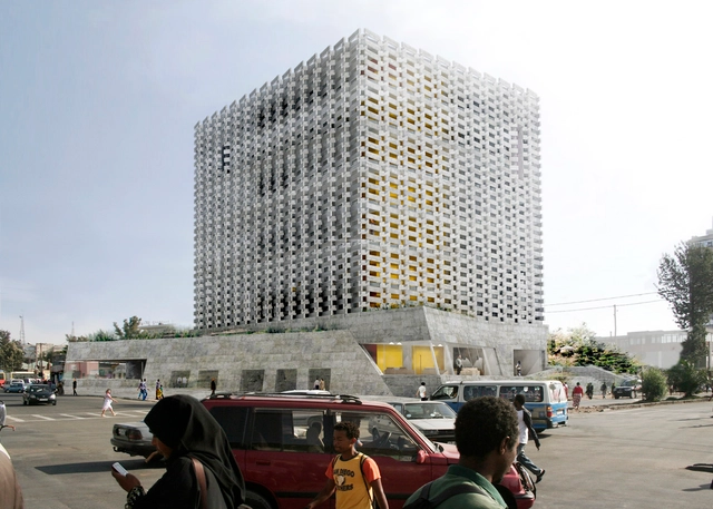 Proposta Vencedora para a Sede da Câmara de Comércio de Addis Abeba / BC Architects - Edifícios Institucionais