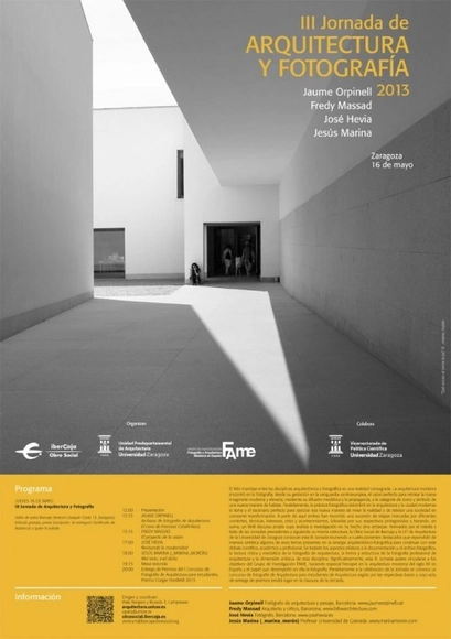 III Jornada de Arquitectura y Fotografía / Universidad de Zaragoza - Imagen Principal