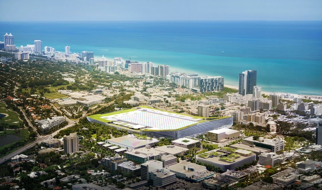 BIG divulga projeto para o Centro de Convenções de Miami Beach - Comunitário