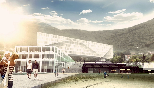 Hotel in Montenegro Competition Entry / Kana Arhitekti - Hotels, Facade