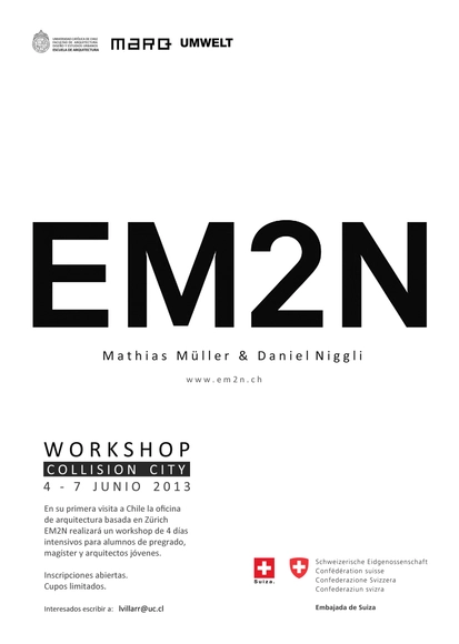 EM2N liderará Workshop "Collision City" en su primera visita a Chile - Imagen Principal