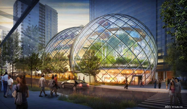 NBBJ propone bio-domos para las oficinas centrales de Amazon en Seattle - Imagen Principal