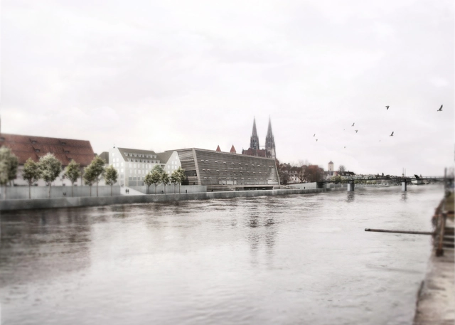 Museum of Bavarian History Competition Entry / Mauro Turin Architectes - Museum, Cityscape, Coast