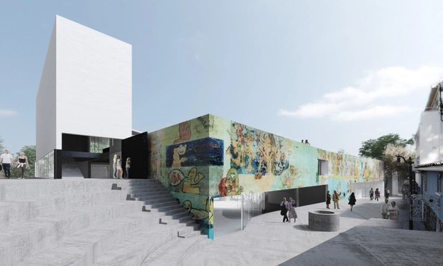 CGC Bellavista / Smiljan Radic + Eduardo Castillo - Arquitectura Cultural, Fachada, Escaleras