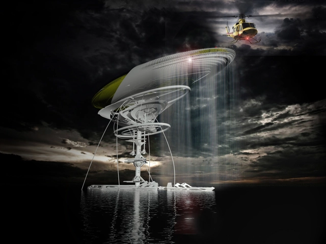 Hydroelectric Waterfall Prison Proposal / Margot Krasojevic - Institutional Buildings