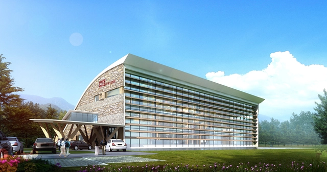 Changbaishan Exhibition Hall Winning Proposal / ZNA - Exhibition Center, Facade