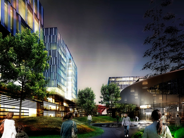 schmidt hammer lassen architects dá inicio as obras na orla de Xangai - Arquitetura De Uso Misto