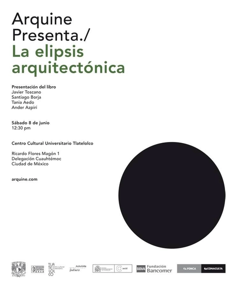 Presentación del Libro "La elipsis arquitectónica" - Imagen Principal