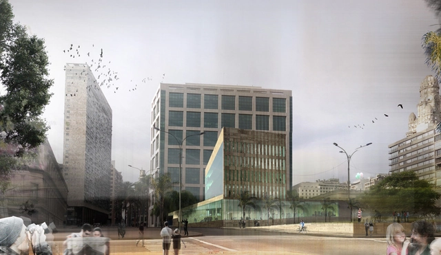 Primera Mención Concurso Edificio Anexo a la Torre Ejecutiva - Te + A - Edificio De Oficinas