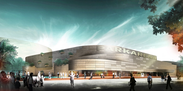 Næstved Arena Winning Proposal / CEBRA - Stadiums, Facade, Arch
