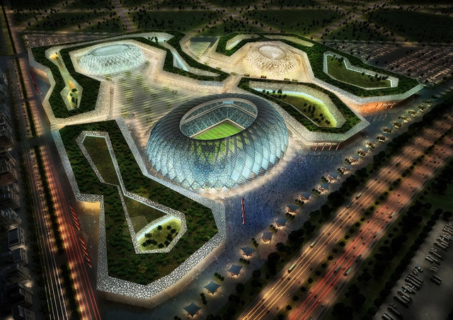 Zaha Hadid Architects diseña estadio sustentable para la Copa Mundial de Fútbol 2022 en Qatar - Imagen Principal