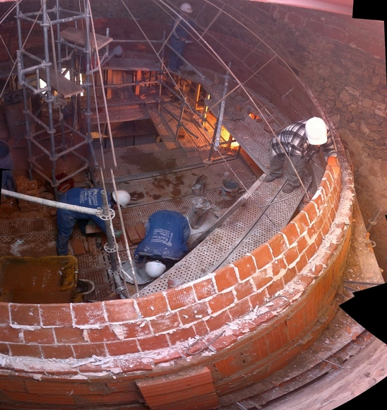 Reconstrucción en albañilería de la Cúpula de la Iglesia Parroquial de Valverde de Los Arroyos - Remodelaciones