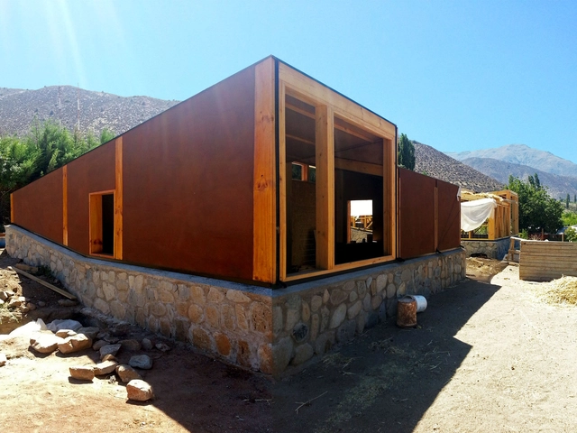 En construcción: Complejo Turístico Sustentable Chillepín CCH / CBAarq - Casas, Fachada, Puerta