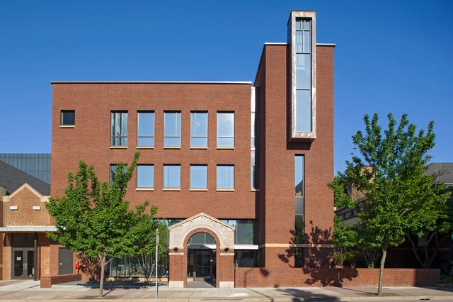 First Presbyterian Church / Frank Harmon Architect -          Churches, Door, Facade