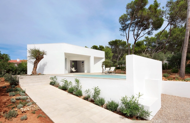 Casa 4 Porches y 4 Lucernarios / Ferran Vizoso + Jesús Cardona - Casas, Jardín, Fachada