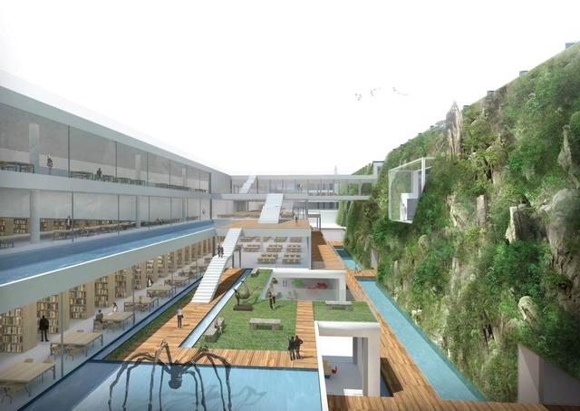 Taichung City Cultural Center Competition Entry / Hyunjoon Yoo Architects - Cultural Center, Facade, Handrail