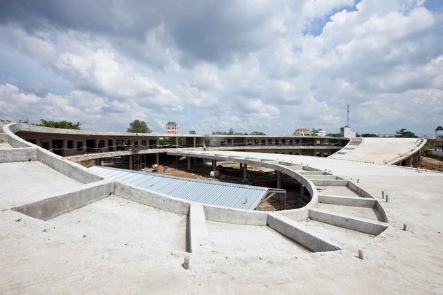 In Progress: Farming Kindergarten / Vo Trong Nghia Architects - Kindergarten, Stairs, Handrail