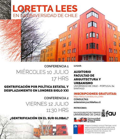 Conferencias Loretta Lees: Gentrificación por Política Estatal - ¿Gentrificación en el Sur Global? - Imagen Principal