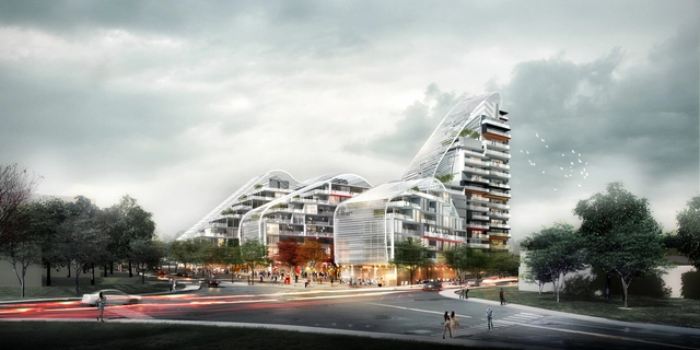 Bass and Flinders Gateway Project Proposal / Spark Architects - Residential Architecture, Facade, Cityscape