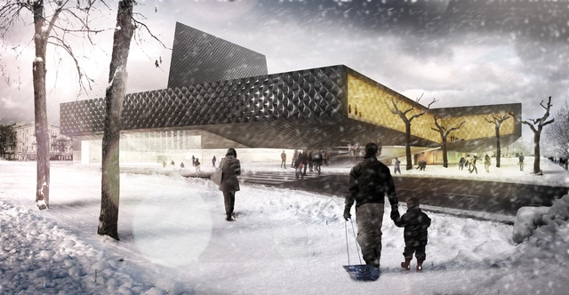 Propuesta ganadora Palacio del deporte y la Juventud de Kaluga en Rusia / El fabricante de espheras + Espai MGR + A&G Proyectos y Desarrollos - Arquitectura Deportiva