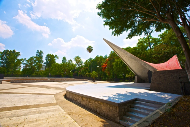 Rehabilitación de "La Concha Acústica" del Parque Agua Azul / S2 Arquitectura - Anfiteatro, Jardín, Fachada