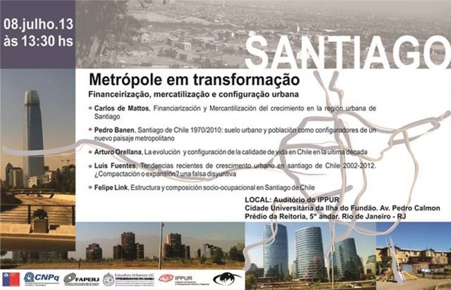Seminário “Santiago, metrópole em transformação" - Imagem de Destaque