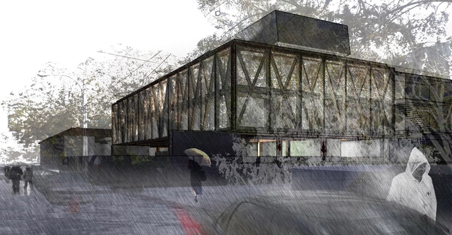 Primer Lugar  Concurso Edificio Docente y de Investigación Escuela de Arquitectura UC - Universidad