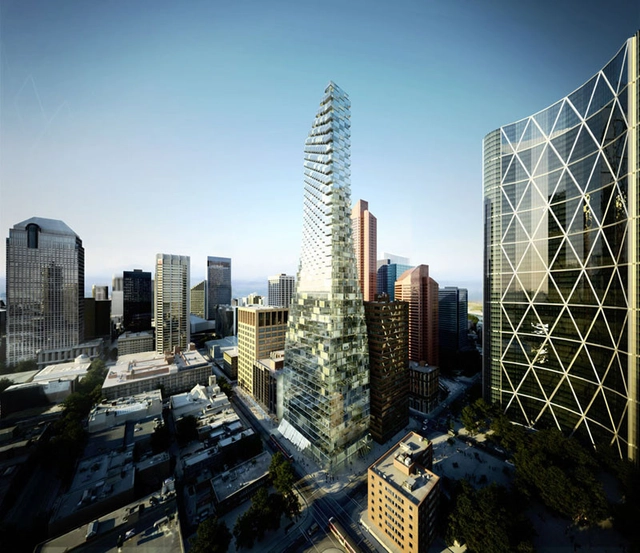 BIG revela a ‘Telus Sky’ Tower em Calgary, Canadá - Arranha Céu