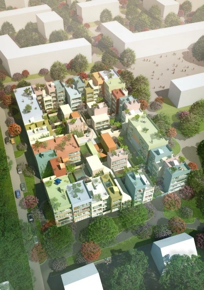 Urban Hybrid Housing Winning Proposal / MVRDV - Housing, Garden, Facade