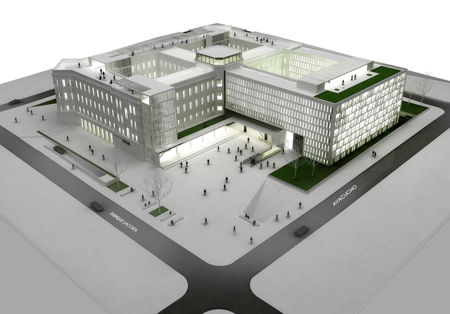 Primer Lugar en Concurso anteproyecto del centro cultural, comercial y residencial Paseo De Güemes - Centro Cultural