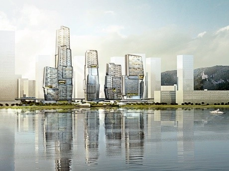 UNStudio Wins Yongjia World Trade Center Competition in Wenzhou - Featured Image