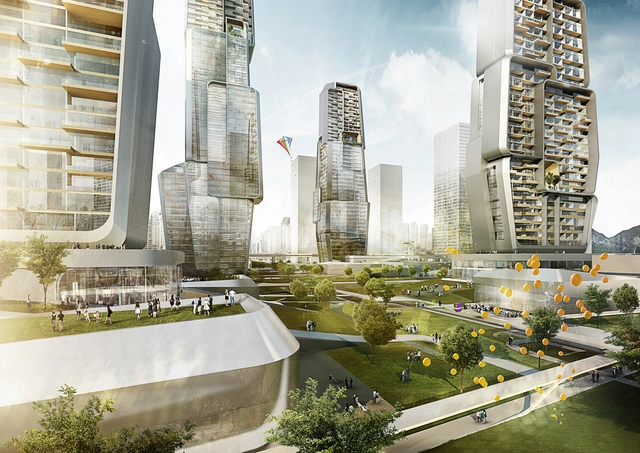 Yongjia World Trade Centre / UNStudio - Rascacielos 