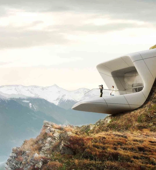Proposta do Museu de Montanha Messner em Plan de Corones  / Zaha Hadid Architects - Museu
