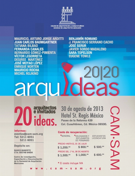 Arquideas 20|20 / Colegio de Arquitectos de la Ciudad de México - Imagen Principal