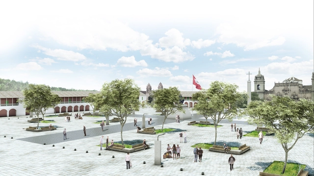 Menção Concurso Plaza Mayor e Eixo Turístico Cultural Centro Histórico De Huamanga  - Praça