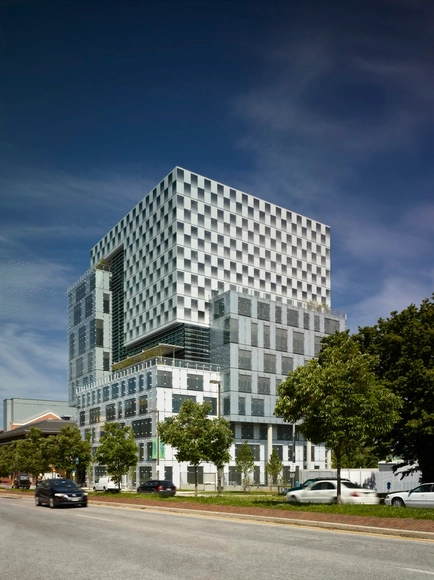 John and Frances Angelos Law Center / Behnisch Architekten + ASG - Office Buildings, Facade
