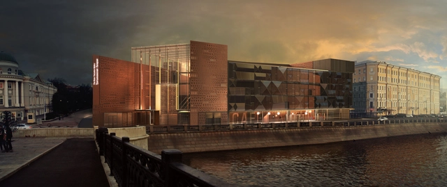 Tretyakov Gallery Competition Entry / PAPER | TOTEMENT - Gallery, Facade, Cityscape