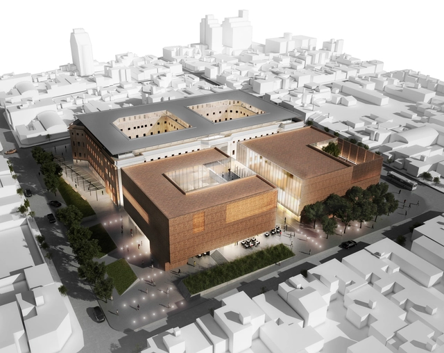 Segundo lugar Concurso Anteprojeto Centro Cultural, Comercial e Residencial Paseo De Güemes / Argentina - Praça