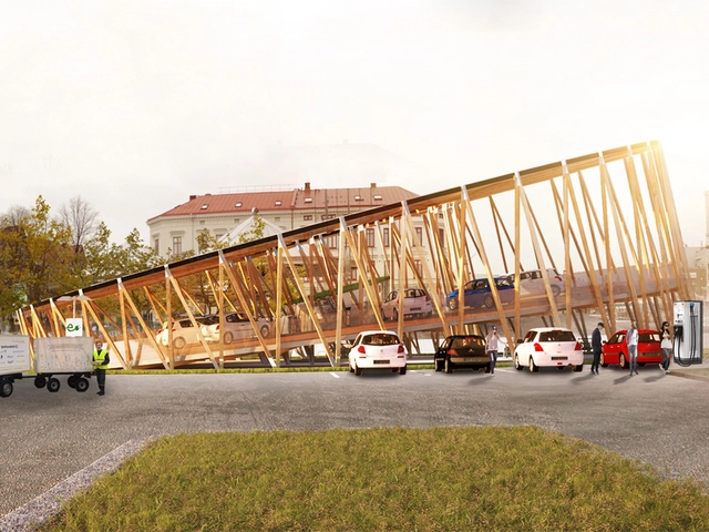 KKA Designs Electric Vehicle Charging Stations in Sweden  - Transportation , Facade