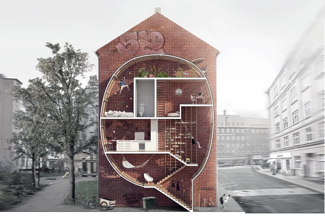 'Vivir entre los Edificios!': Propuesta para la Competencia New Vision of Loft 2 / Mateusz Mastalski + Ole Robin Storjohann - Vivienda Colectiva