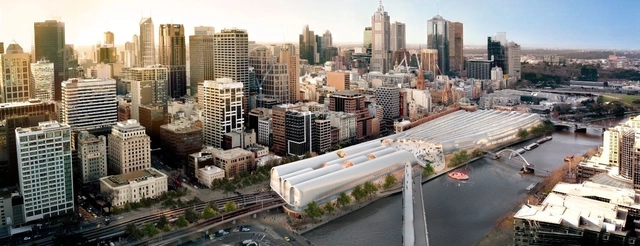 Propuesta Ganadora para la Estación Flinders / HASSELL + Herzog & de Meuron - Estación De Trenes