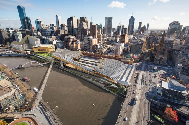 The Flinders Street Station Shortlisted Proposal / NH Architecture - Train Station, Cityscape
