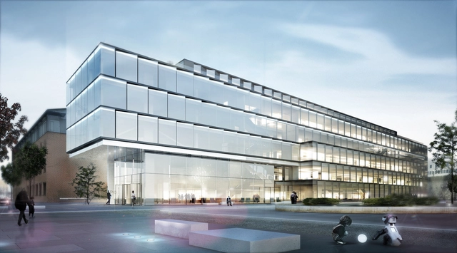 Glazed Software Factory Winning Proposal / HENN - Office Buildings, Facade
