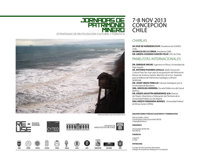 Jornadas de Patrimonio Minero, Estrategias de Reutilización Cultural y Turística / Universidad del Bio Bio - Imagen Principal
